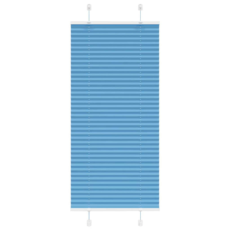 Load image into Gallery viewer, Vidaxl plissé rolgordijn 55x150 cm stofbreedte 54,4 cm polyester blauw