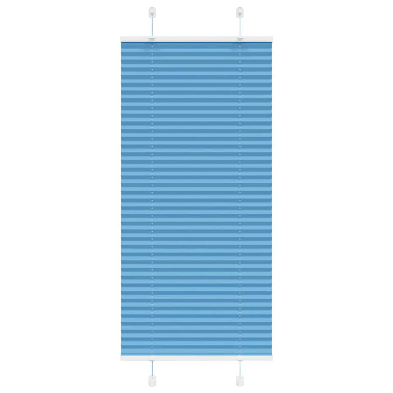 Load image into Gallery viewer, Vidaxl plissé rolgordijn 65x150 cm stofbreedte 64,4 cm polyester blauw