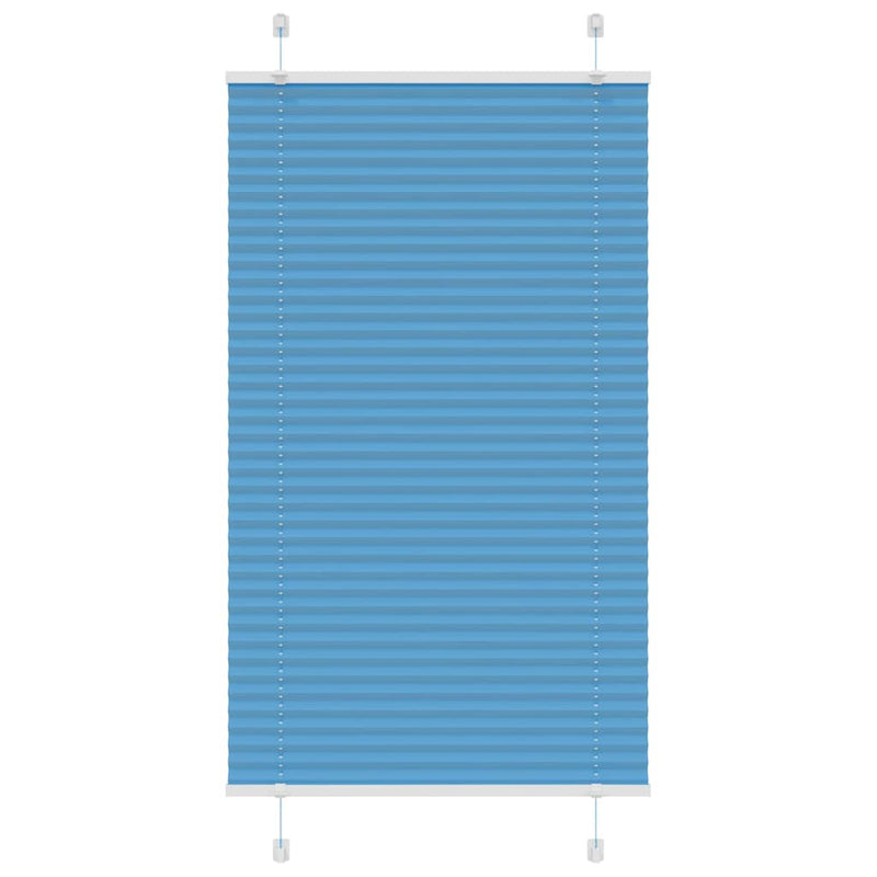 Load image into Gallery viewer, Vidaxl plissé rolgordijn 75x150 cm stofbreedte 74,4 cm polyester blauw