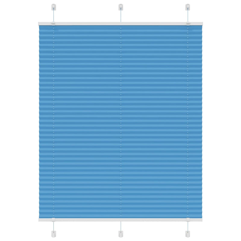 Load image into Gallery viewer, Vidaxl plissé rolgordijn 105x150cm stofbreedte 104,4cm polyester blauw