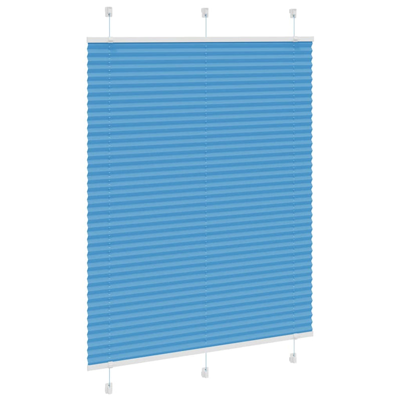 Load image into Gallery viewer, Vidaxl plissé rolgordijn 105x150cm stofbreedte 104,4cm polyester blauw