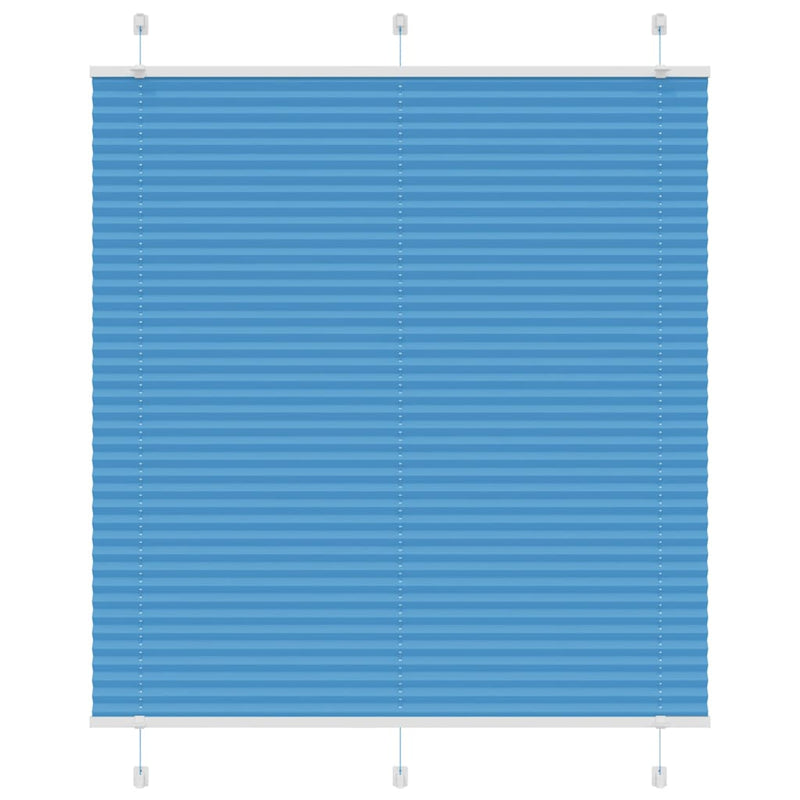 Load image into Gallery viewer, Vidaxl plissé rolgordijn 115x150cm stofbreedte 114,4cm polyester blauw