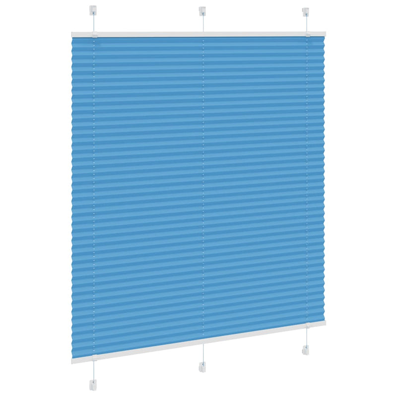 Load image into Gallery viewer, Vidaxl plissé rolgordijn 120x150cm stofbreedte 119,4cm polyester blauw