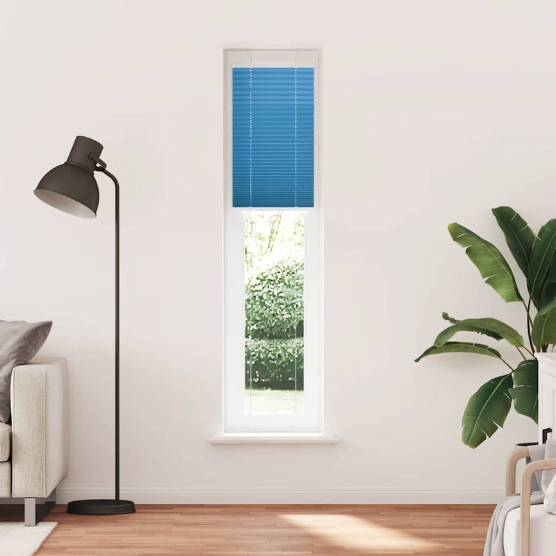 Load image into Gallery viewer, Vidaxl plissé rolgordijn 40x200 cm stofbreedte 39,4 cm polyester blauw
