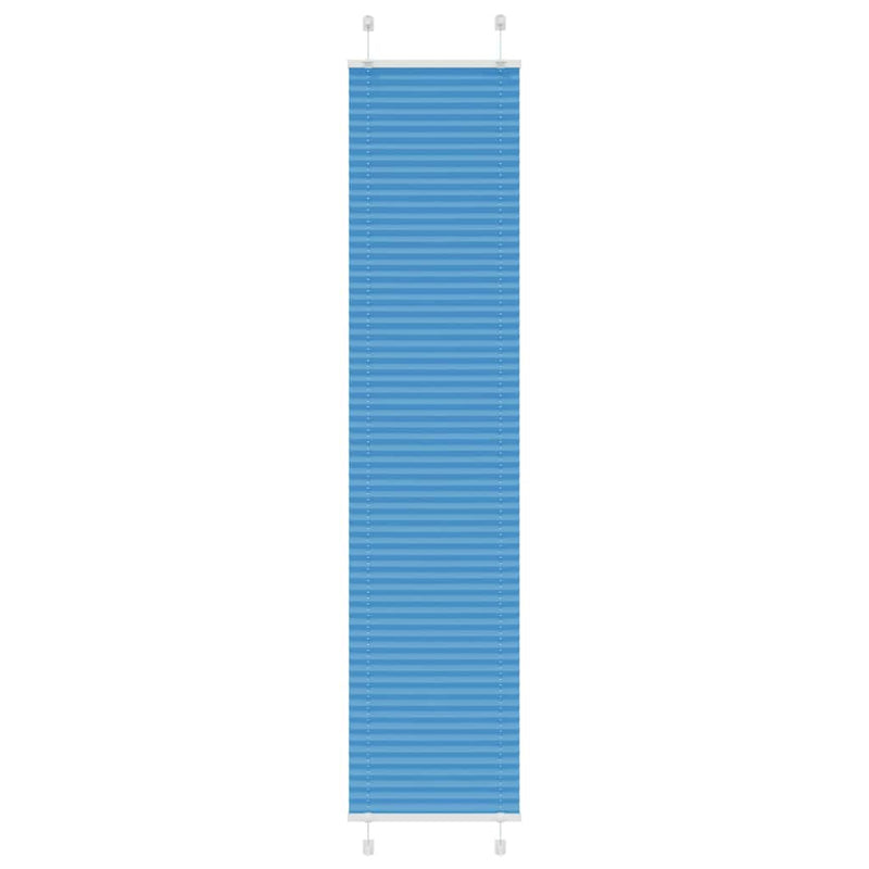 Load image into Gallery viewer, Vidaxl plissé rolgordijn 45x200 cm stofbreedte 44,4 cm polyester blauw