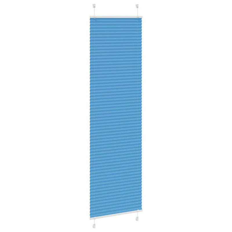 Load image into Gallery viewer, Vidaxl plissé rolgordijn 65x200 cm stofbreedte 64,4 cm polyester blauw