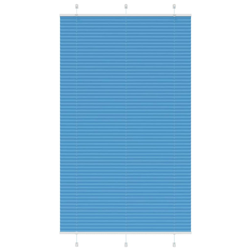 Load image into Gallery viewer, Vidaxl plissé rolgordijn 120x200cm stofbreedte 119,4cm polyester blauw