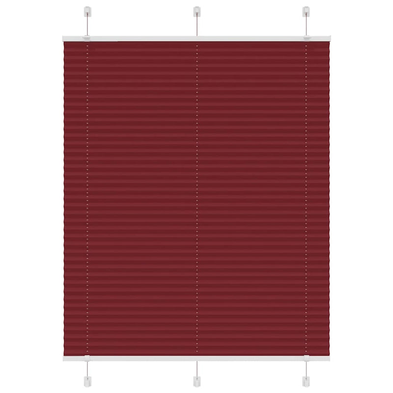 Load image into Gallery viewer, Vidaxl plissé rolgordijn 105x150cm stofbreedte 104,4cm bordeauxrood