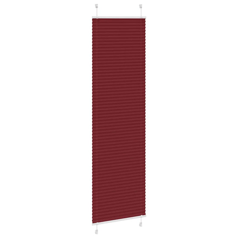 Load image into Gallery viewer, Vidaxl plissé rolgordijn 60x200 cm stofbreedte 59,4 cm bordeauxrood