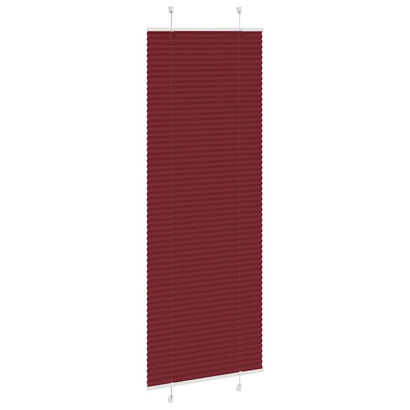 Load image into Gallery viewer, Vidaxl plissé rolgordijn 80x200 cm stofbreedte 79,4 cm bordeauxrood