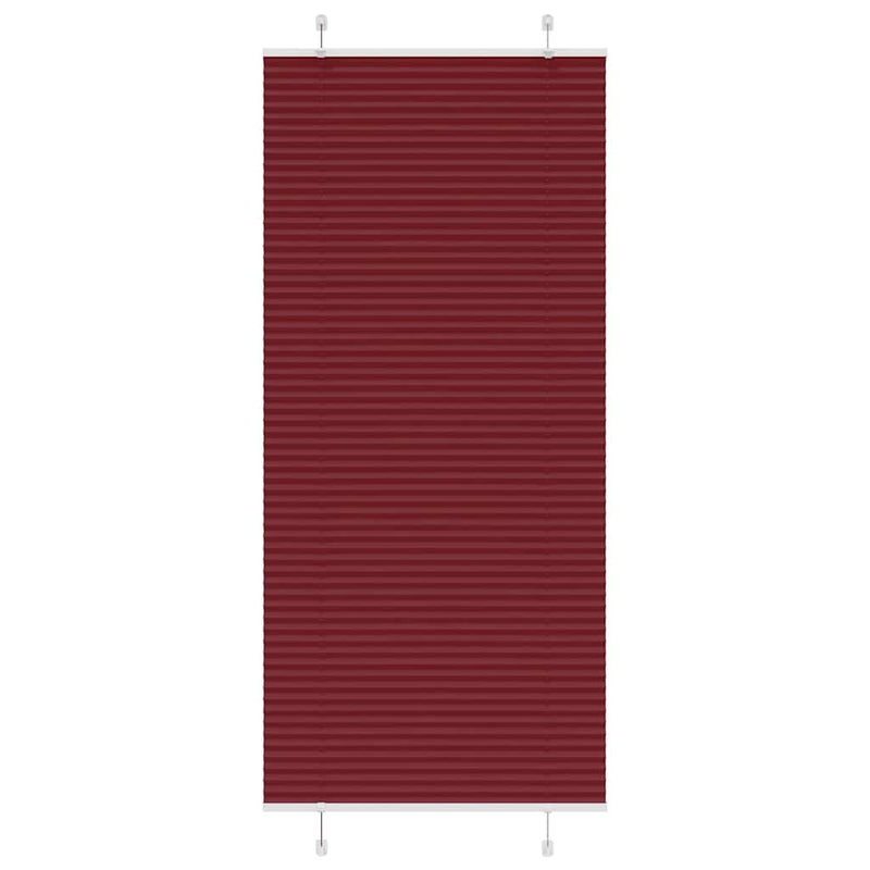 Load image into Gallery viewer, Vidaxl plissé rolgordijn 100x200cm stofbreedte 99,4 cm bordeauxrood
