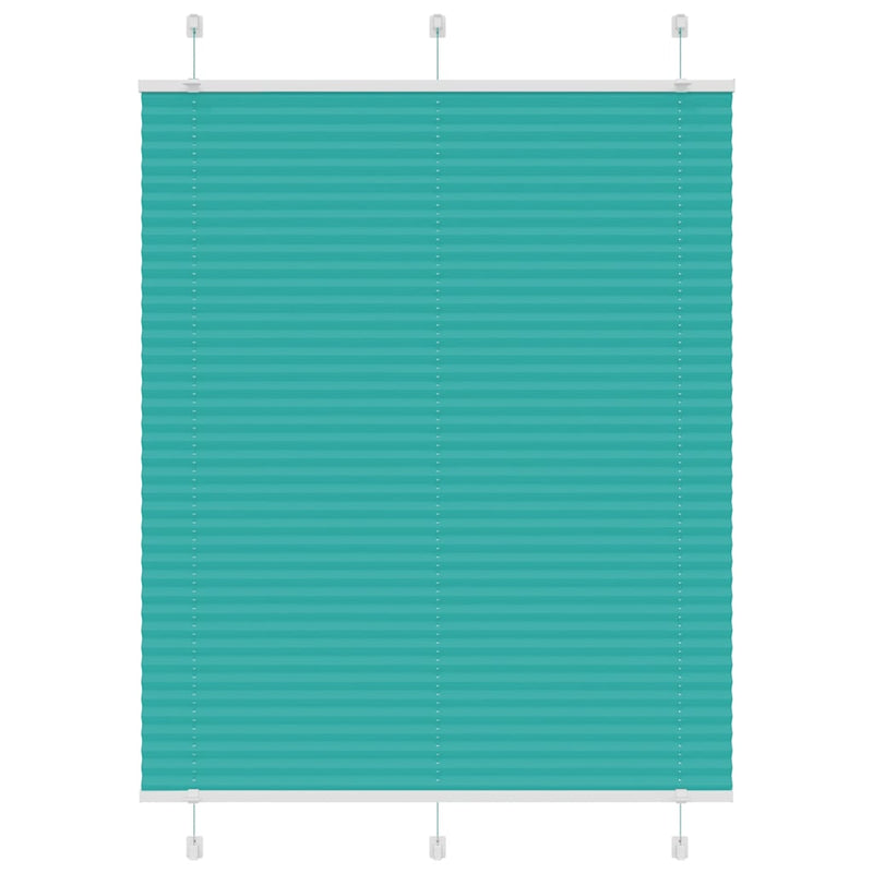 Load image into Gallery viewer, Vidaxl plissé rolgordijn 110x100 cm stofbreedte 109,4cm petrol groen