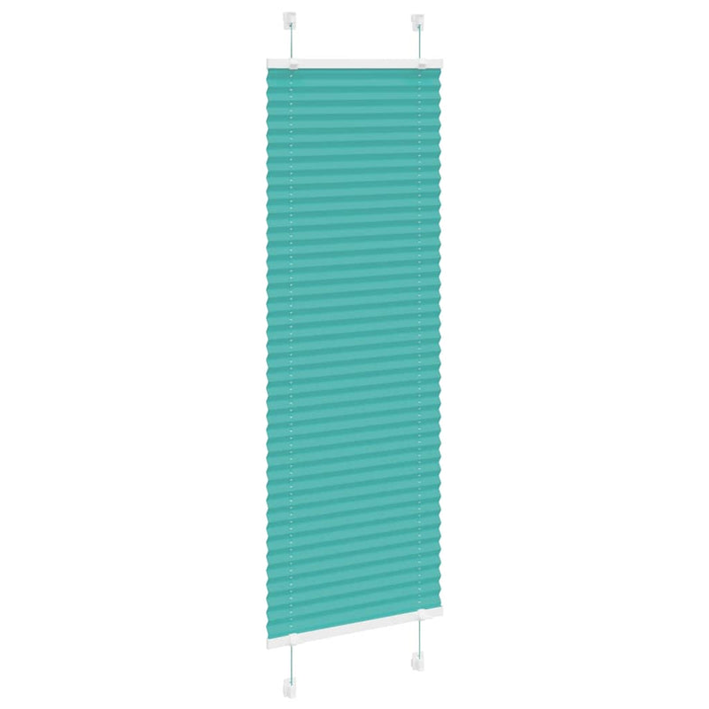 Load image into Gallery viewer, Vidaxl plissé rolgordijn 45x150 cm stofbreedte 44,4 cm petrol groen