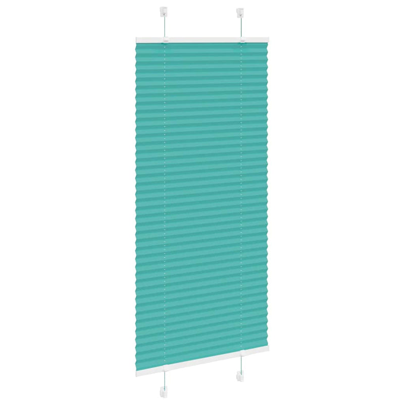 Load image into Gallery viewer, Vidaxl plissé rolgordijn 65x150 cm stofbreedte 64,4 cm petrol groen