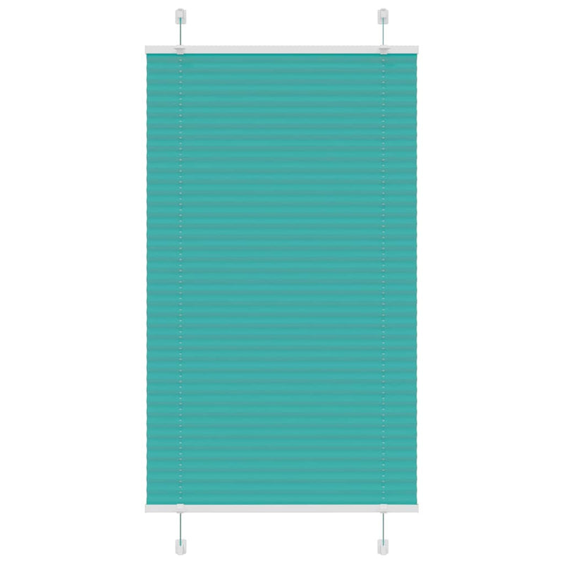 Load image into Gallery viewer, Vidaxl plissé rolgordijn 75x150 cm stofbreedte 74,4 cm petrol groen