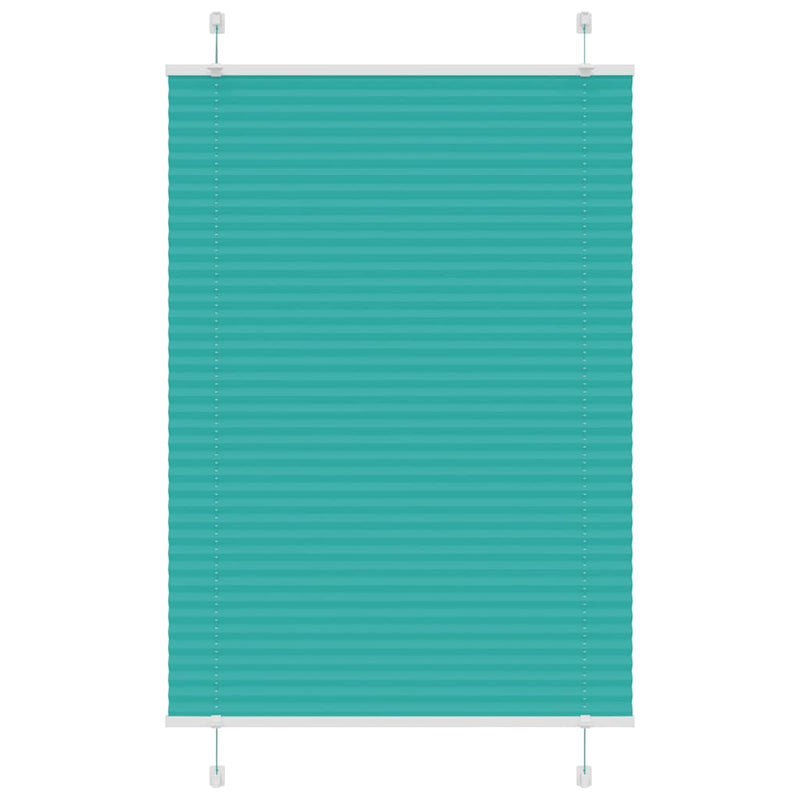 Load image into Gallery viewer, Vidaxl plissé rolgordijn 85x150 cm stofbreedte 84,4 cm petrol groen