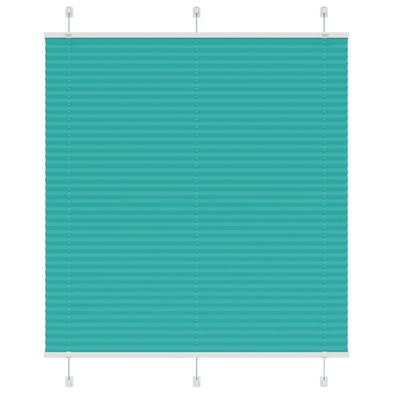 Load image into Gallery viewer, Vidaxl plissé rolgordijn 115x150cm stofbreedte 114,4cm petrol groen