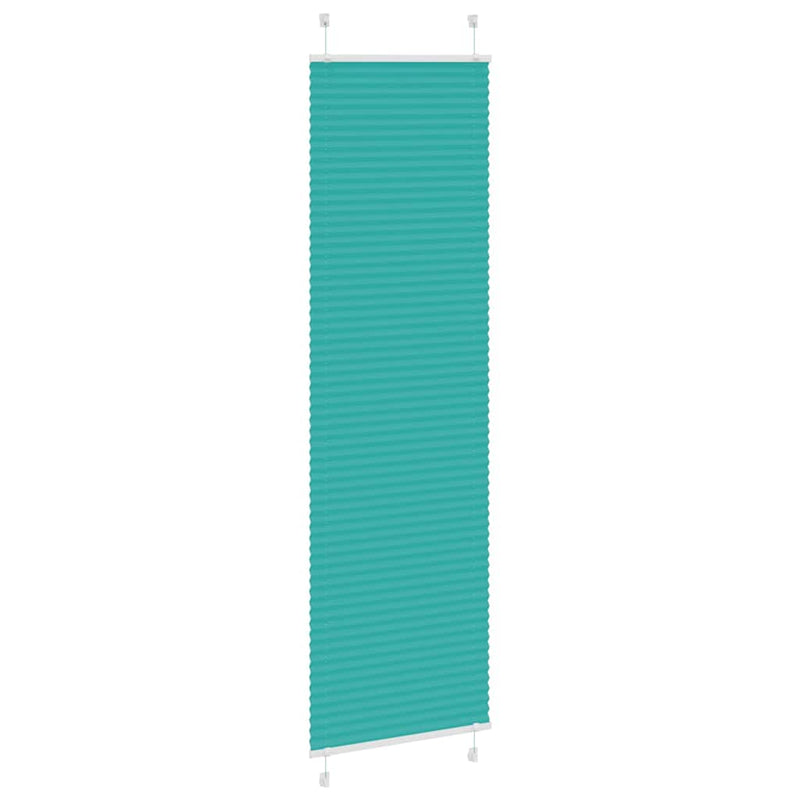 Load image into Gallery viewer, Vidaxl plissé rolgordijn 60x200 cm stofbreedte 59,4 cm petrol groen