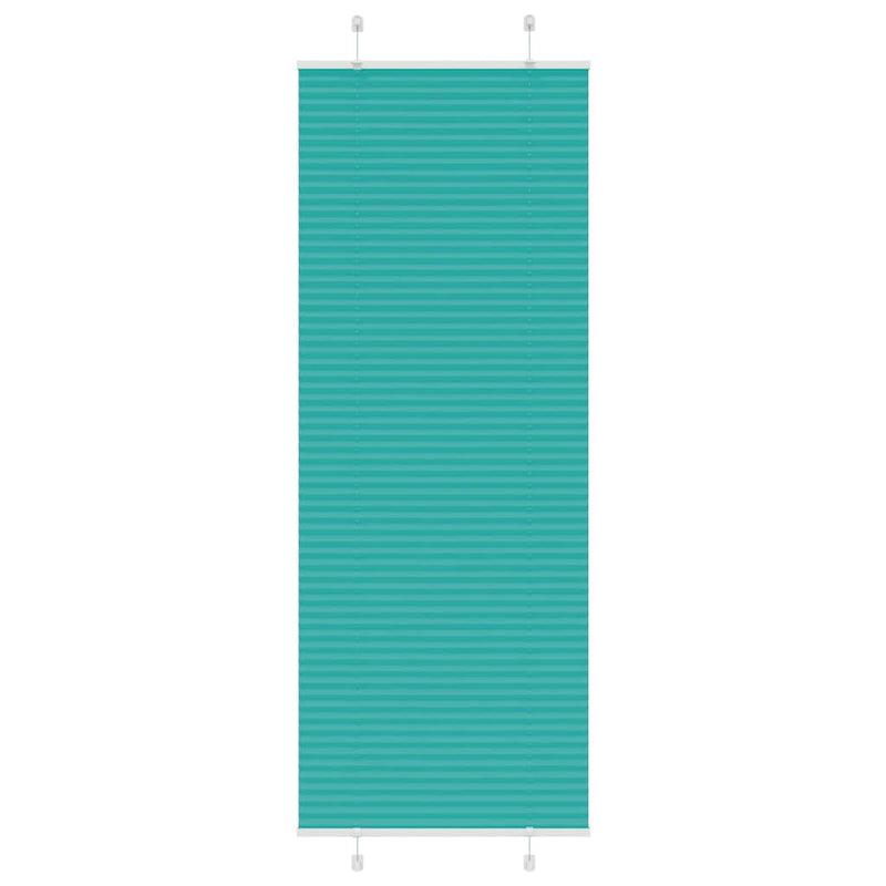 Load image into Gallery viewer, Vidaxl plissé rolgordijn 75x200 cm stofbreedte 74,4 cm petrol groen