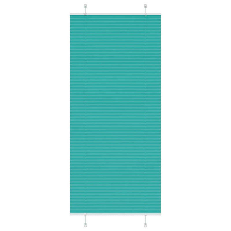 Load image into Gallery viewer, Vidaxl plissé rolgordijn 90x200 cm stofbreedte 89,4 cm petrol groen