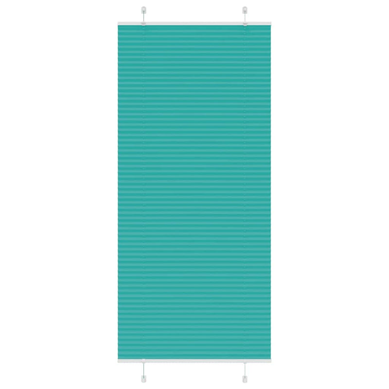 Load image into Gallery viewer, Vidaxl plissé rolgordijn 100x200 cm stofbreedte 99,4cm petrol groen