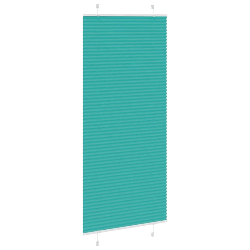 Load image into Gallery viewer, Vidaxl plissé rolgordijn 100x200 cm stofbreedte 99,4cm petrol groen
