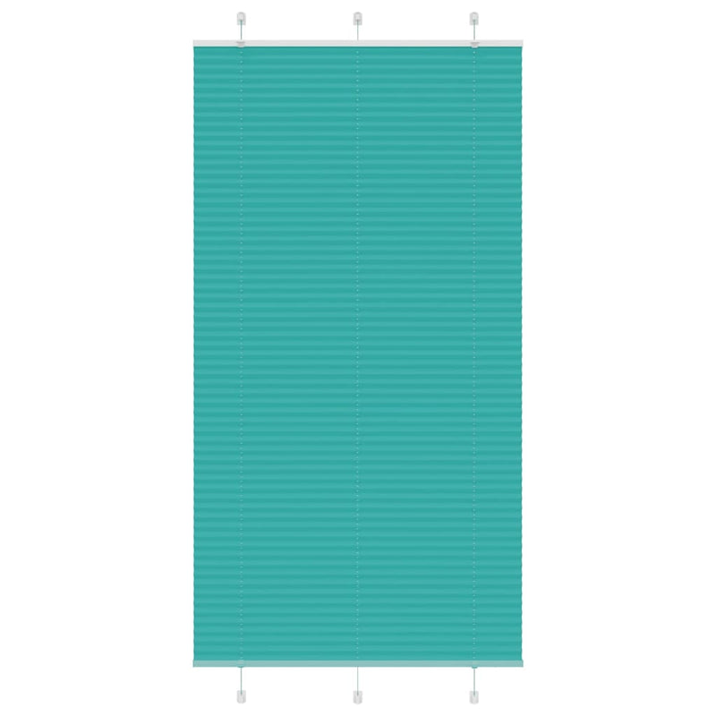 Load image into Gallery viewer, Vidaxl plissé rolgordijn 105x200cm stofbreedte 104,4cm petrol groen