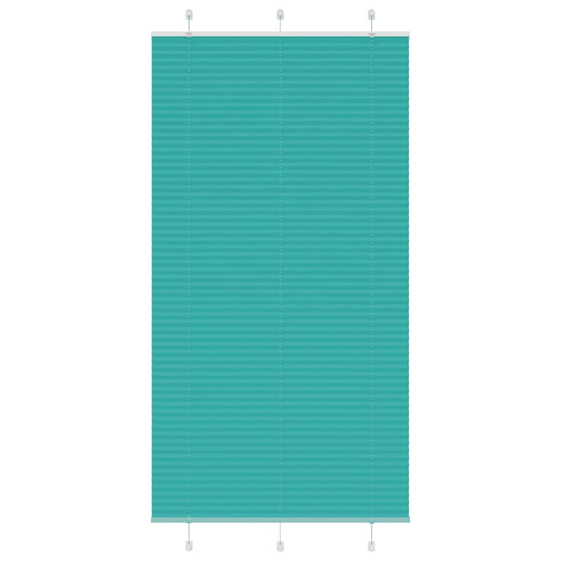 Load image into Gallery viewer, Vidaxl plissé rolgordijn 110x200cm stofbreedte 109,4cm petrol groen