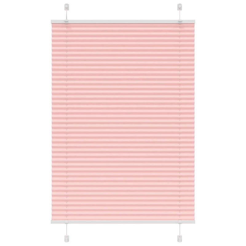 Load image into Gallery viewer, Vidaxl plissé rolgordijn 85x100 cm stofbreedte 84,4 cm polyester roze