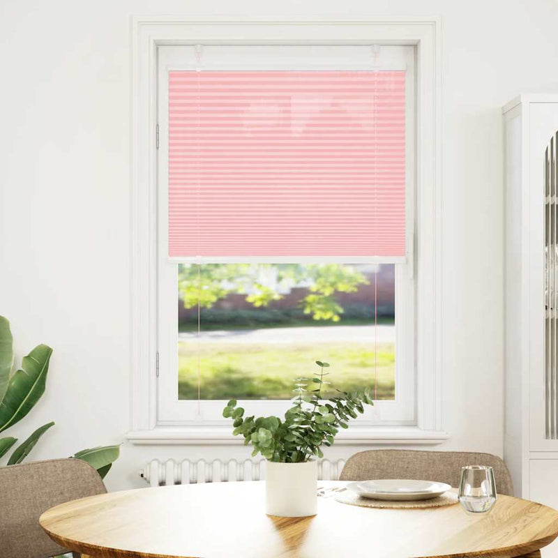 Load image into Gallery viewer, Vidaxl plissé rolgordijn 75x150 cm stofbreedte 74,4 cm polyester roze