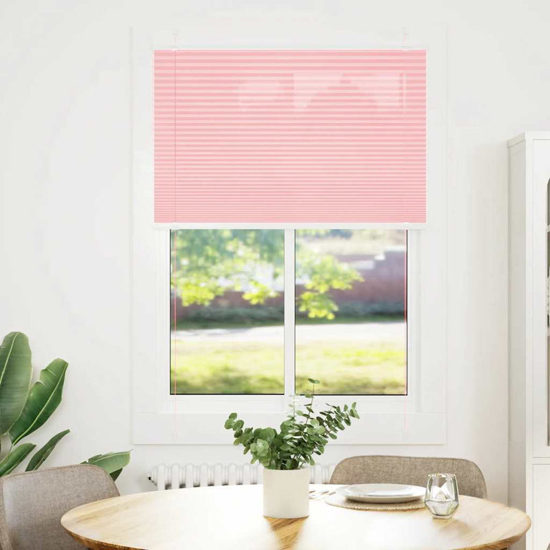 Load image into Gallery viewer, Vidaxl plissé rolgordijn 85x150 cm stofbreedte 84,4 cm polyester roze