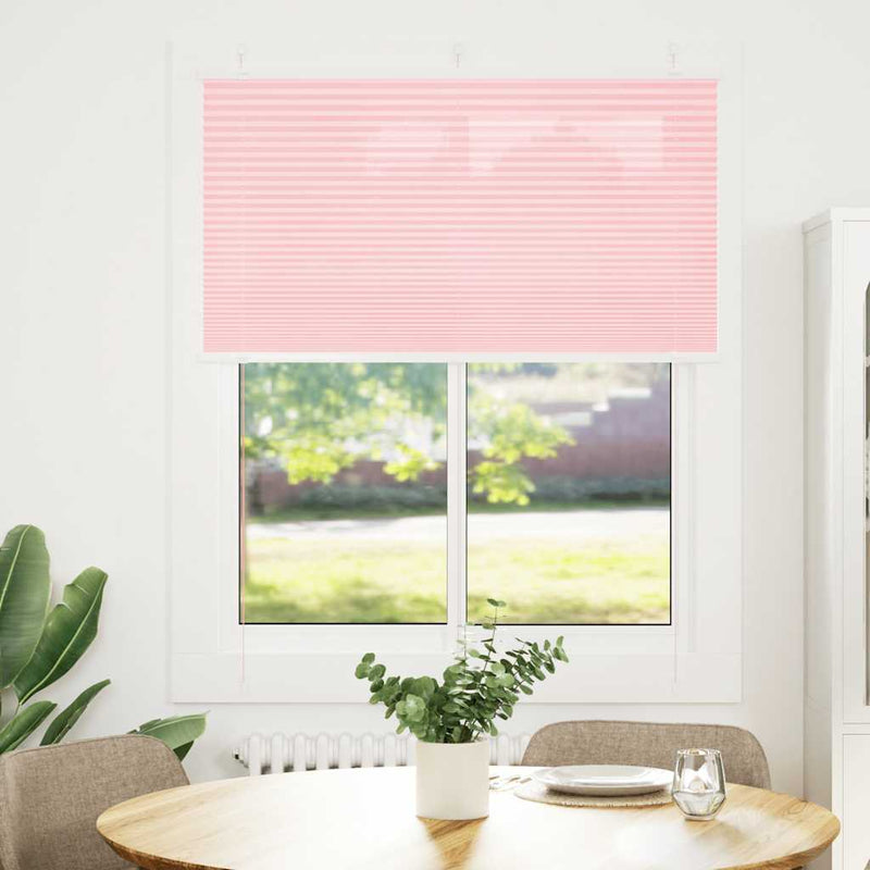 Load image into Gallery viewer, Vidaxl plissé rolgordijn 105x150cm stofbreedte 104,4cm polyester roze