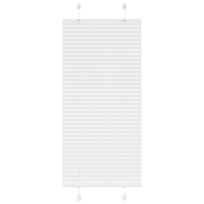 Load image into Gallery viewer, Vidaxl plissé rolgordijn 65x150 cm stofbreedte 64,4 cm polyester wit