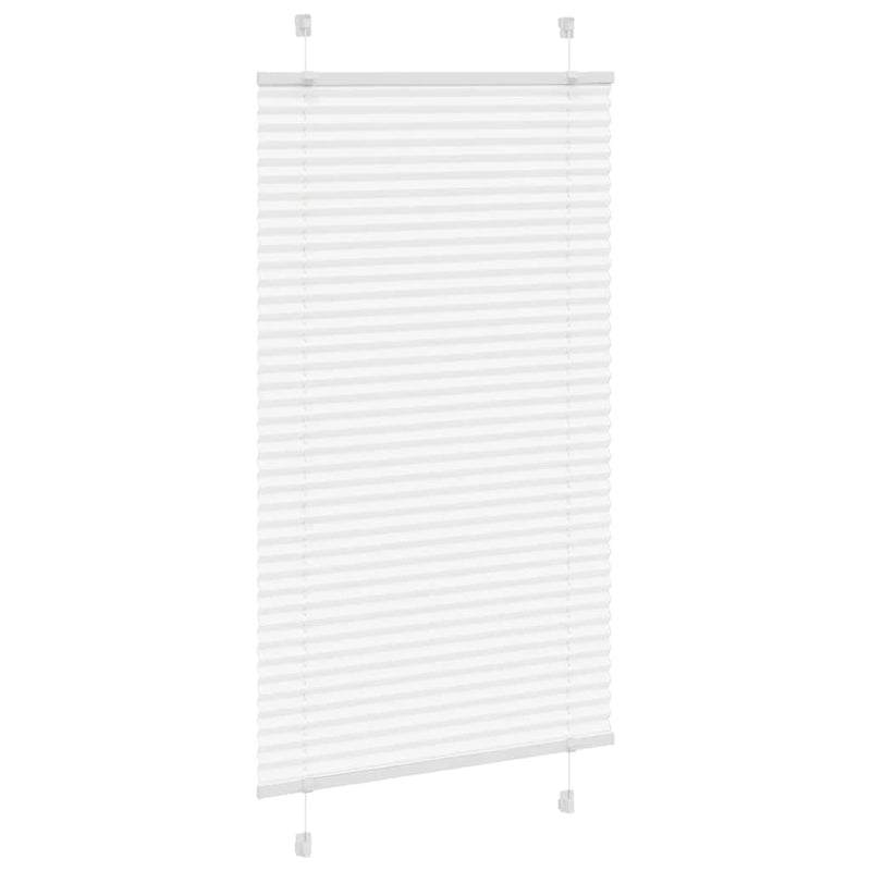 Load image into Gallery viewer, Vidaxl plissé rolgordijn 75x150 cm stofbreedte 74,4 cm polyester wit