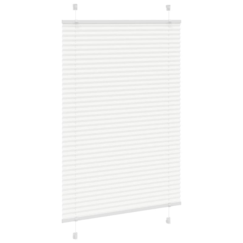 Load image into Gallery viewer, Vidaxl plissé rolgordijn 85x150 cm stofbreedte 84,4 cm polyester wit