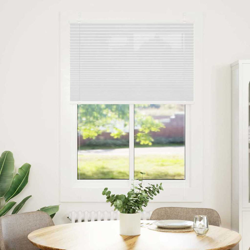 Load image into Gallery viewer, Vidaxl plissé rolgordijn 100x150 cm stofbreedte 99,4cm polyester wit
