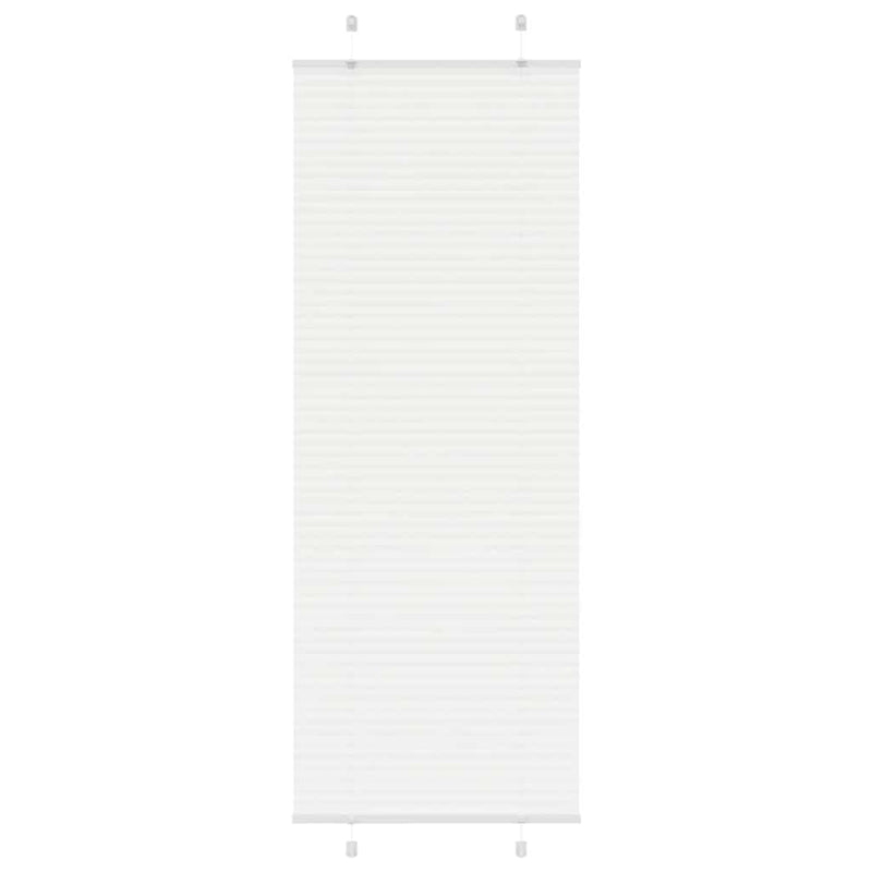 Load image into Gallery viewer, Vidaxl plissé rolgordijn 75x200 cm stofbreedte 74,4 cm polyester wit