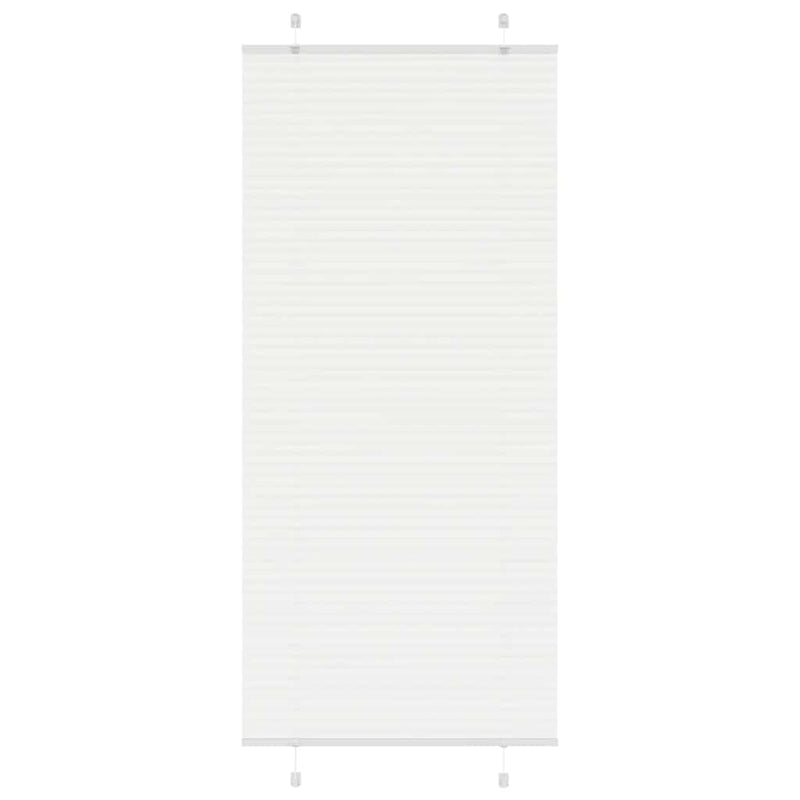 Load image into Gallery viewer, Vidaxl plissé rolgordijn 90x200 cm stofbreedte 89,4 cm polyester wit