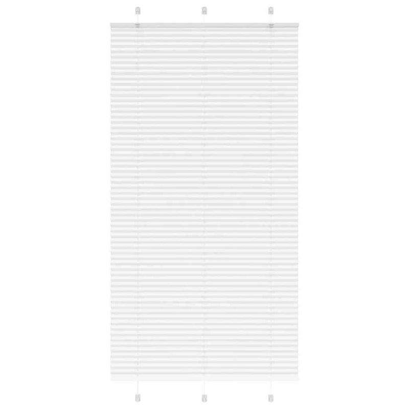 Load image into Gallery viewer, Vidaxl plissé rolgordijn 110x200 cm stofbreedte 109,4cm polyester wit