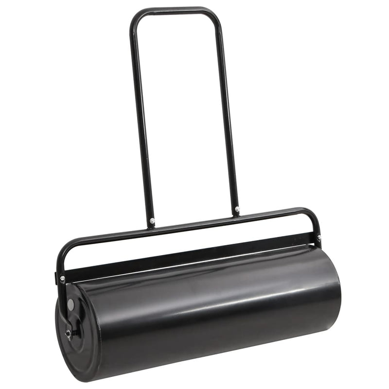 Load image into Gallery viewer, Vidaxl gazonroller trekbaar met beluchtingsklemmen 63 l ijzer en staal zwart