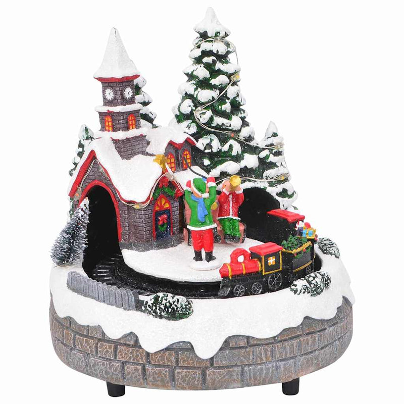 Load image into Gallery viewer, Vidaxl kerst tafelopstelling multikleur 16 x 16 x 19 cm kunststof
