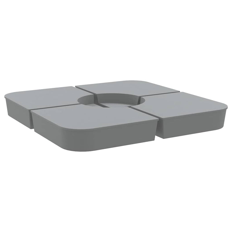 Load image into Gallery viewer, Vidaxl 4-delige set parasolvoeten voor kruisvoet parasol 100 kg pp