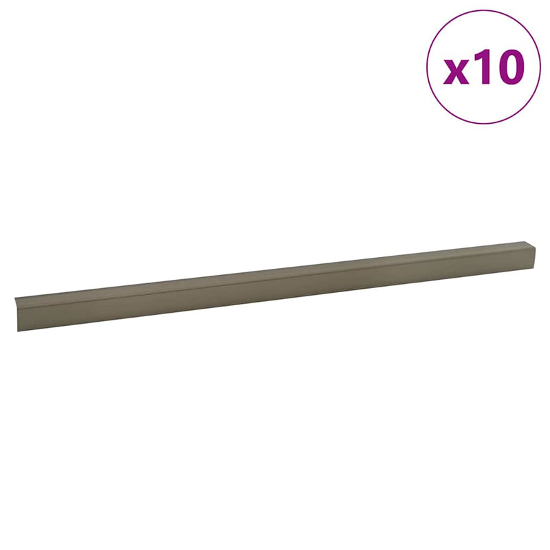 Load image into Gallery viewer, Vidaxl trapprofielen 10 pcs champagne 67 x 3.5 x 3 cm aluminium