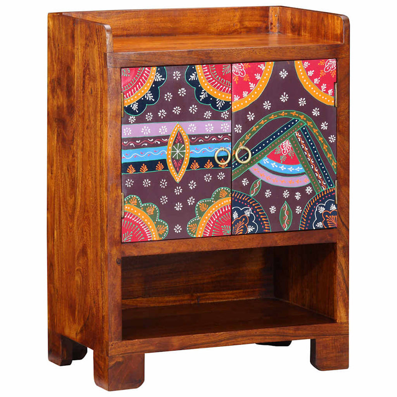 Load image into Gallery viewer, Vidaxl schoenenkast met plank bruin 55 x 35 x 75 cm massief acaciahout
