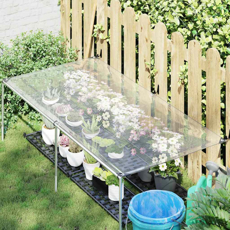 Load image into Gallery viewer, Vidaxl doorzichtig zeildoek met zeilringen 1x2 m polyethyleen