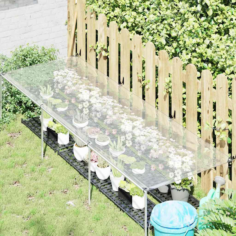 Load image into Gallery viewer, Vidaxl doorzichtig zeildoek met zeilringen 1x3 m polyethyleen