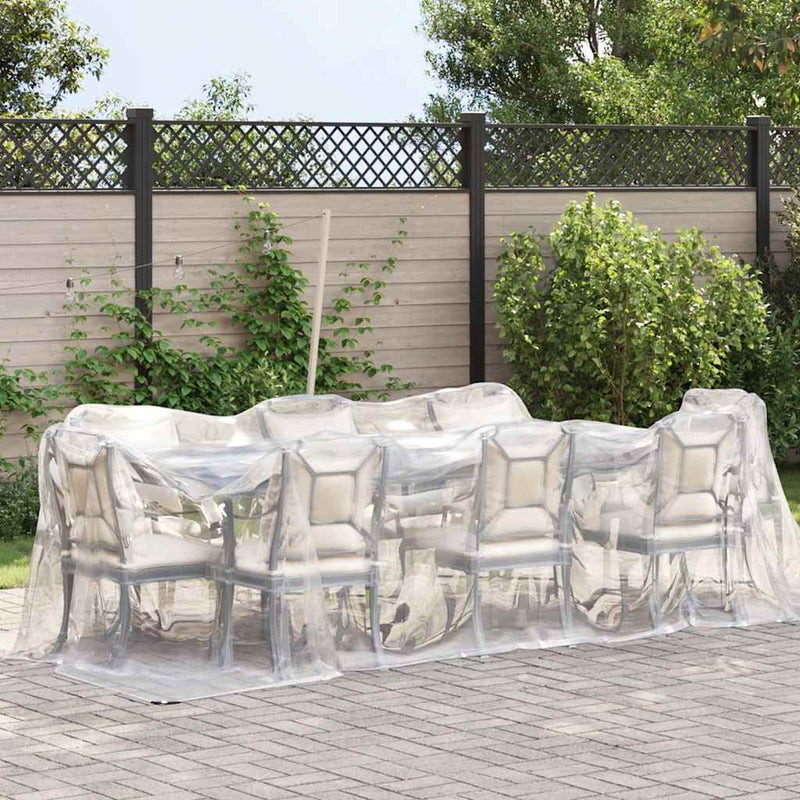 Load image into Gallery viewer, Vidaxl doorzichtig zeildoek met zeilringen 2x5 m polyethyleen