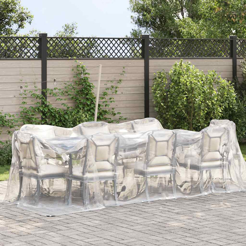 Load image into Gallery viewer, Vidaxl doorzichtig zeildoek met zeilringen 2x6 m polyethyleen