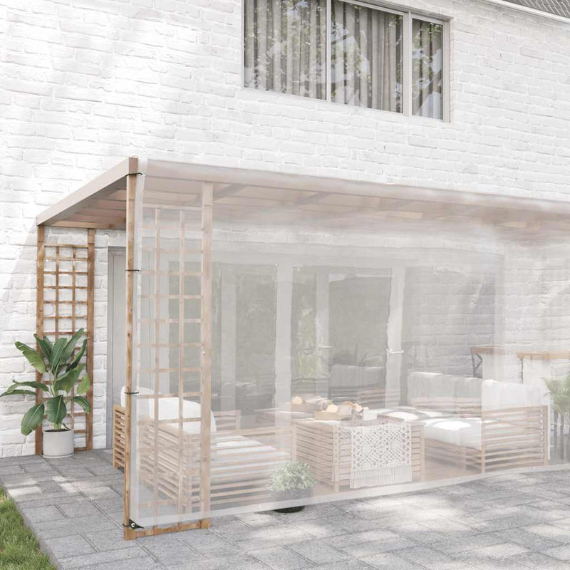 Load image into Gallery viewer, Vidaxl doorzichtig zeildoek met zeilringen 6x6 m polyethyleen