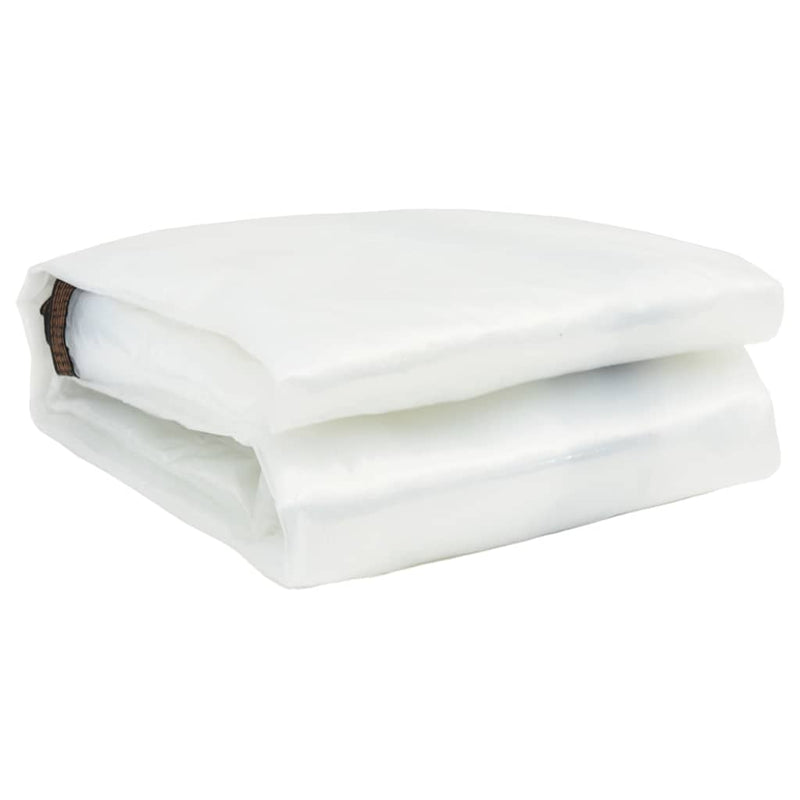Load image into Gallery viewer, Vidaxl doorzichtig zeildoek met zeilringen 5x12 m polyethyleen